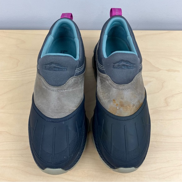 L.L. Bean Women’s Size 8.5 M Storm Chaser 6 Waterproof Slip On Shoes Iron Navy - Picture 4 of 12